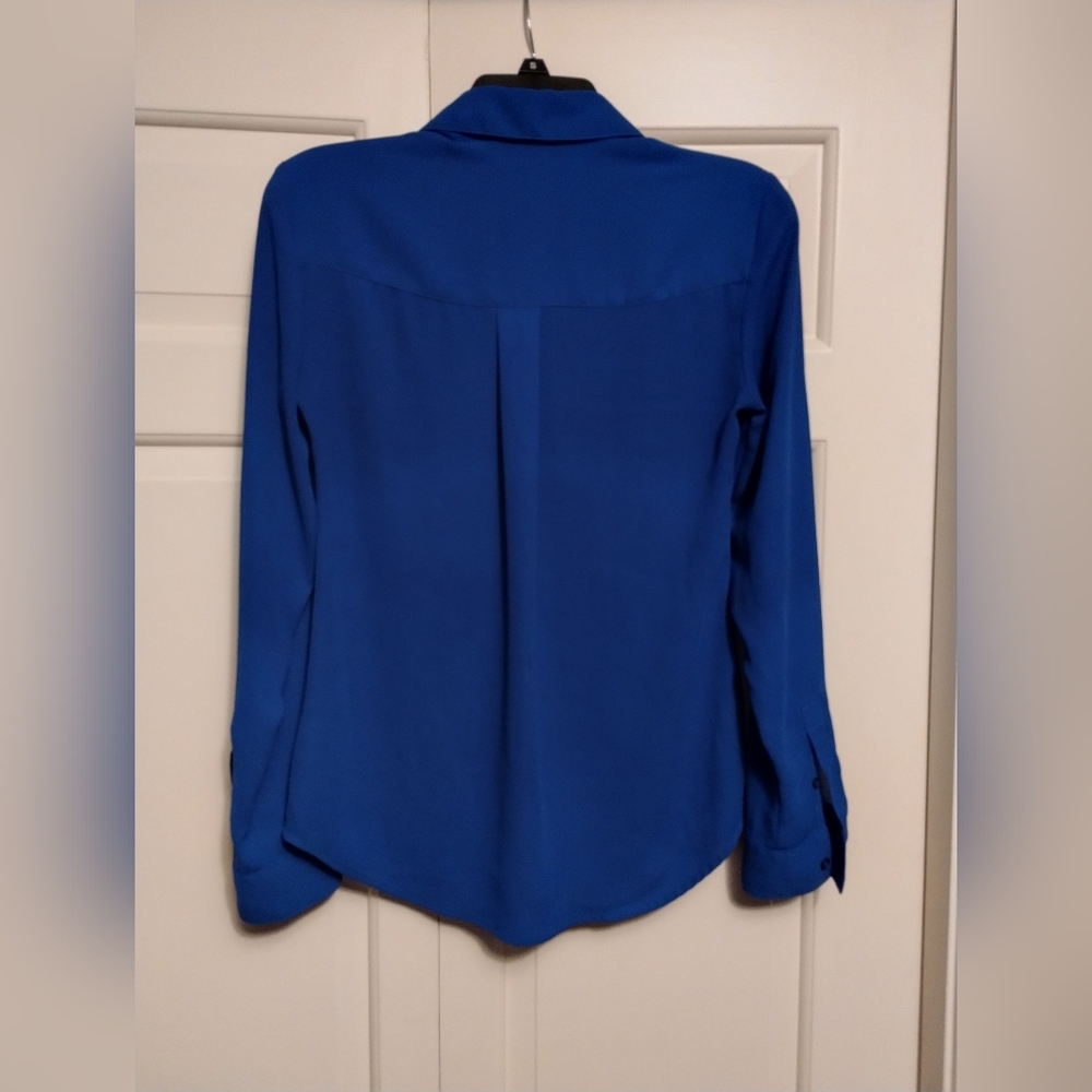 Express Blue Button Down - Picture 2 of 3